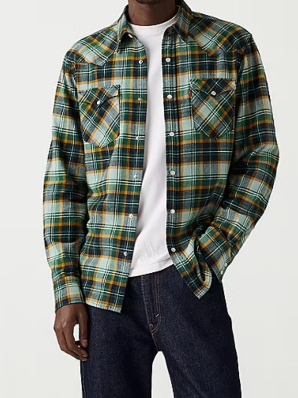 NWT Levi’s Mens Classic Standard Button down The Western Shirt